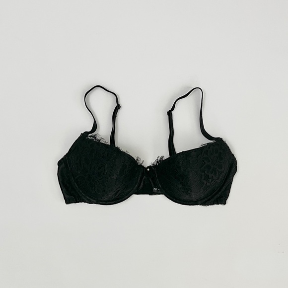 frederick’s | sheer floral lace underwire lined intimate lingerie set | sz 34b - Picture 3 of 7